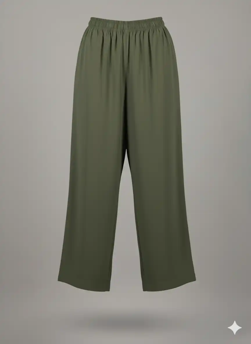 CELANA KULOT RAYON TWILL OLIVE