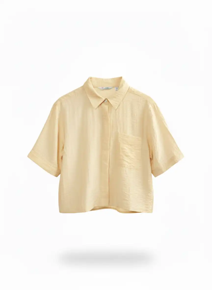 KEMEJA LINEN WOMEN BUTTER YELLOW