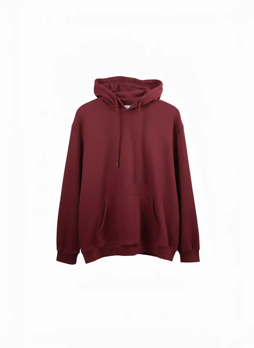 HOODIE FRENCH TERRY BRICK RED