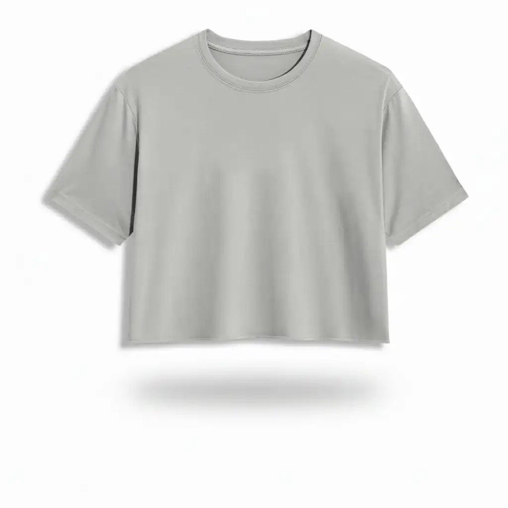 TSHIRT CROP TOP STORM GREY